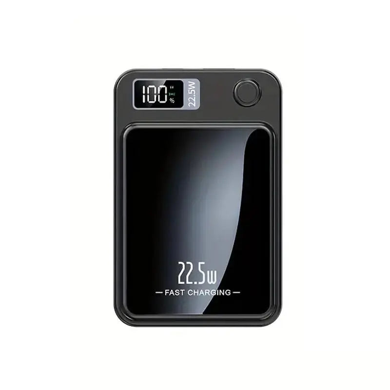 5000Mah Magnetic Wireless Power Bank, Portable LED Digital Display Fast Charging Power Bank for Iphone & Android, Mobile Charger for Outdoor Travel