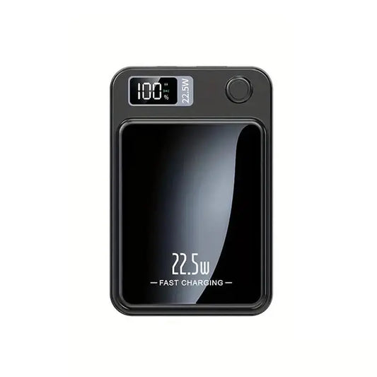 5000Mah Magnetic Wireless Power Bank, Portable LED Digital Display Fast Charging Power Bank for Iphone & Android, Mobile Charger for Outdoor Travel