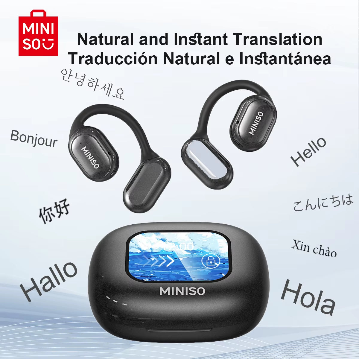X30 Bluetooth Wireless Headphones with Real-Time Translation and Equalizer App for Office and Travel Use