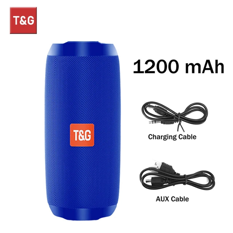 TG117 Portable Bluetooth Speaker - Waterproof TWS Sound Box with Stereo Surround and FM Radio Support