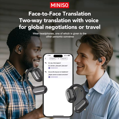 X30 Bluetooth Wireless Headphones with Real-Time Translation and Equalizer App for Office and Travel Use