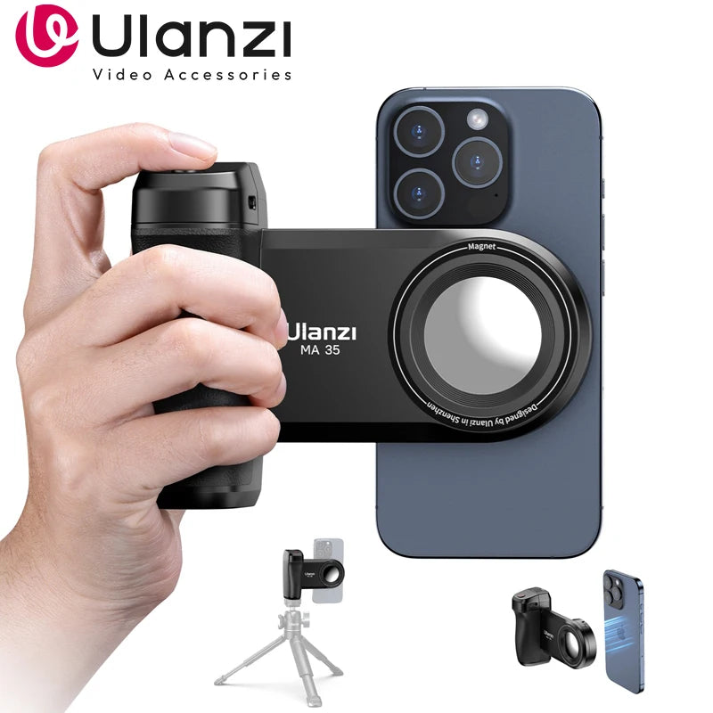 MA35 Bluetooth Selfie Stabilizer Handle with MagSafe Shutter for iPhone - Ultimate Mobile Photo Stand