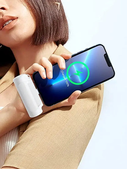 Portable Charger, Power Bank, 6500Mah Mini Ultra Compact Portable Phone Charger Battery Pack for Iphone，Samsung S22 S21 Google Ipad Etc Accessories Smartphone(Black)