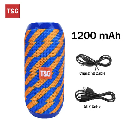 TG117 Portable Bluetooth Speaker - Waterproof TWS Sound Box with Stereo Surround and FM Radio Support