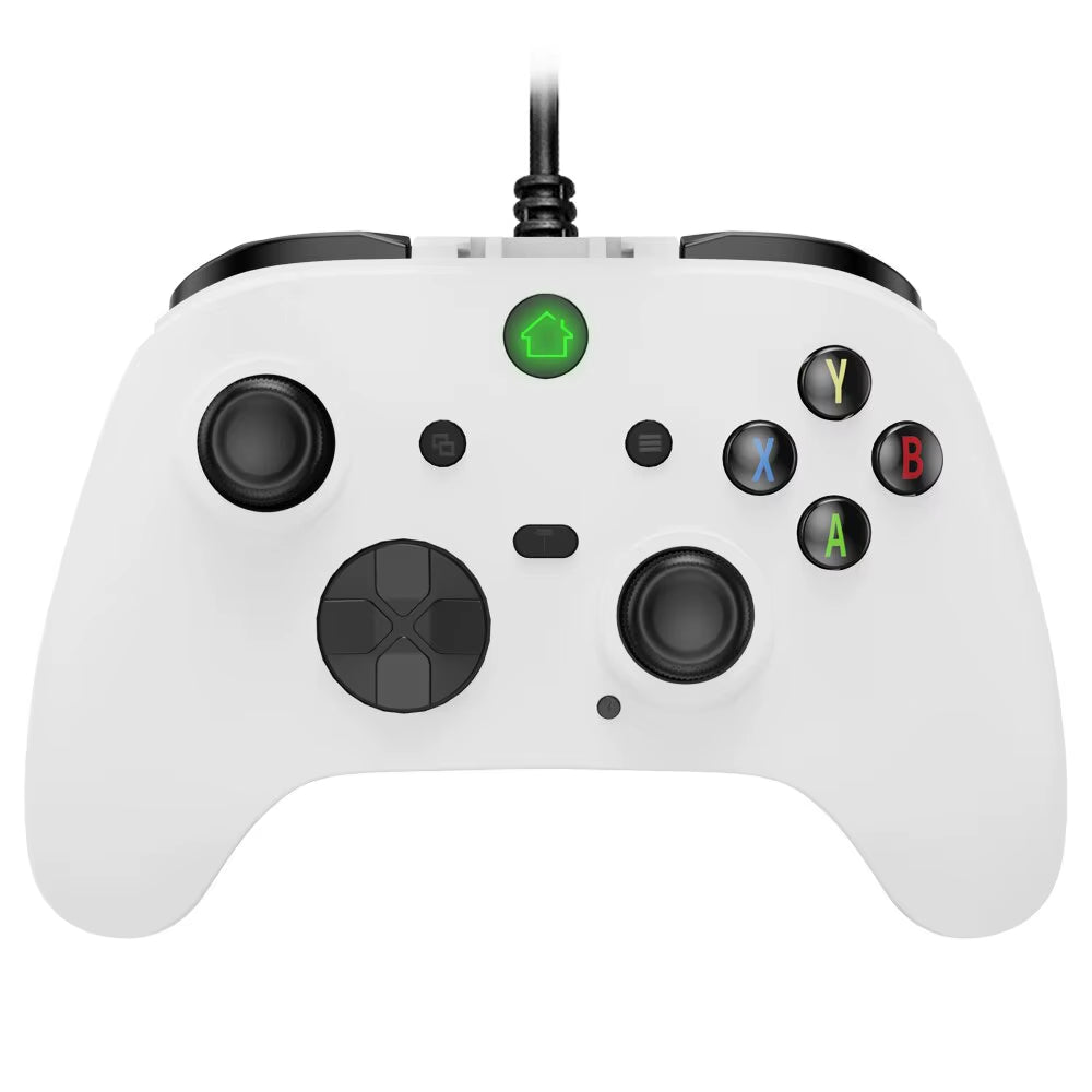 Wired Game Controller for PC, PS3, and Android TV Box - Gamepad with Hall Trigger, Dual Vibration, Programmable Keys, and Turbo Function