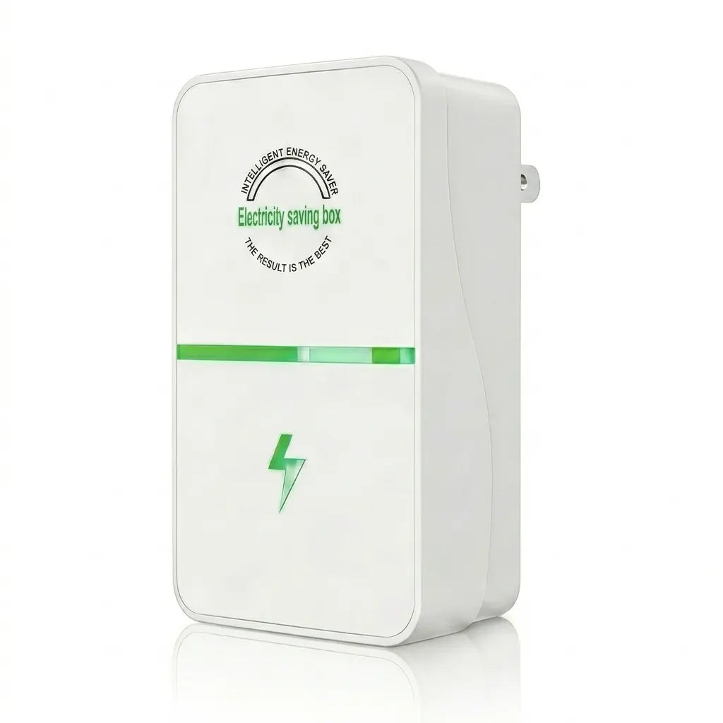 Smart Energy Saving Device, Plug-In Power Factor Saver and Voltage Stabilizer, Household Surge Protector Box for Refrigerator, AC, Office Appliances, Flame-Retardant (8-Pack)