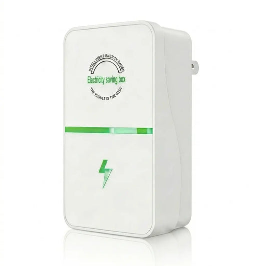 Smart Energy Saving Device, Plug-In Power Factor Saver and Voltage Stabilizer, Household Surge Protector Box for Refrigerator, AC, Office Appliances, Flame-Retardant (8-Pack)
