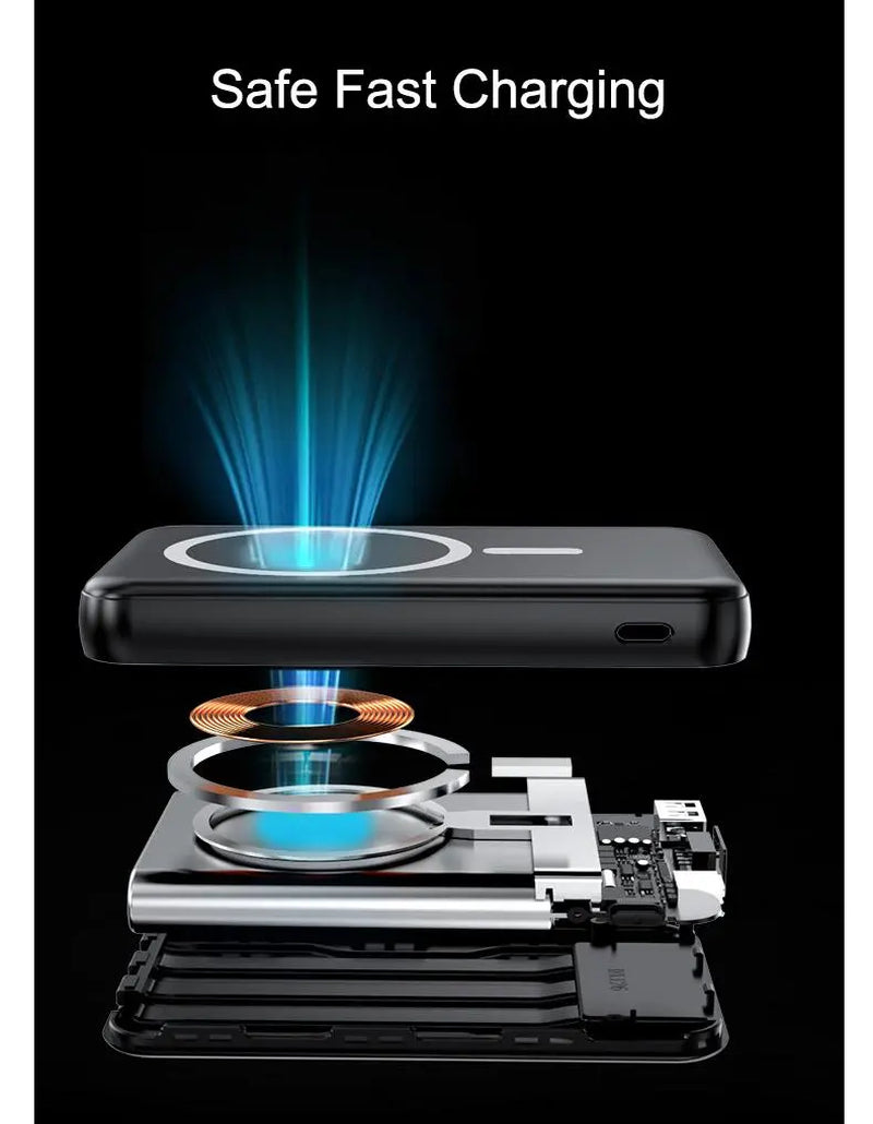2026 New Flagship Launch Portable Charger. 22.5W Ultra-Fast Charging Power Bank. Sleek, Mini & Ultra-Portable Wireless Charger. Ideal Gift for Halloween, Christmas & Back to School Season – Perfect I Phone Charger Choice.
