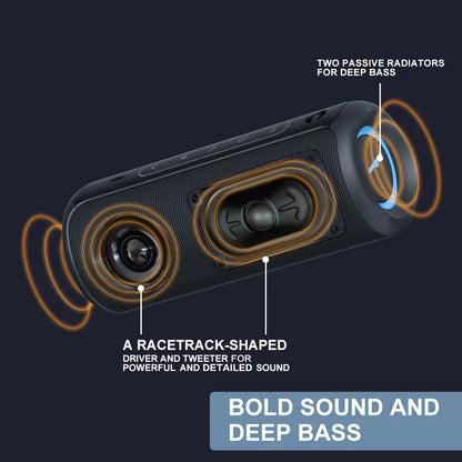 P3 Portabler Bluetooth-Lautsprecher – 360° Sound, Wasserdicht, ideal für Outdoor
