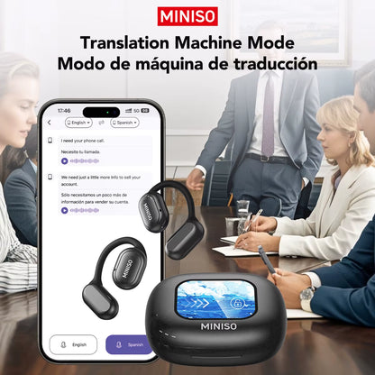 X30 Bluetooth Wireless Headphones with Real-Time Translation and Equalizer App for Office and Travel Use