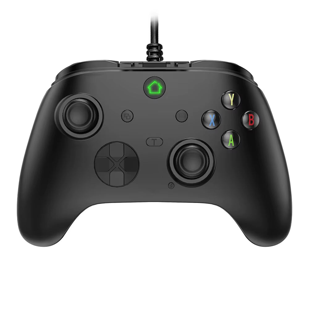 Wired Game Controller for PC, PS3, and Android TV Box - Gamepad with Hall Trigger, Dual Vibration, Programmable Keys, and Turbo Function