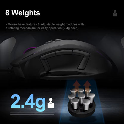 X-41 RGB Gaming Mouse - 24000 DPI, 10 Programmable Buttons, USB Wired Optical Mouse for PC & Laptop