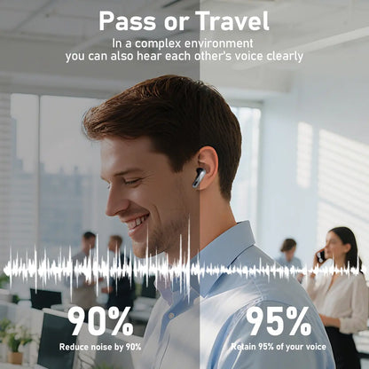 Wireless Earbuds Bluetooth 6.0 Earphones, in Ear Earbuds,Waterproof Wireless Earphones, Suitable for Office, Sports, Study and Audio Calls, Built in Microphone, Gaming Bluetooth Headphones