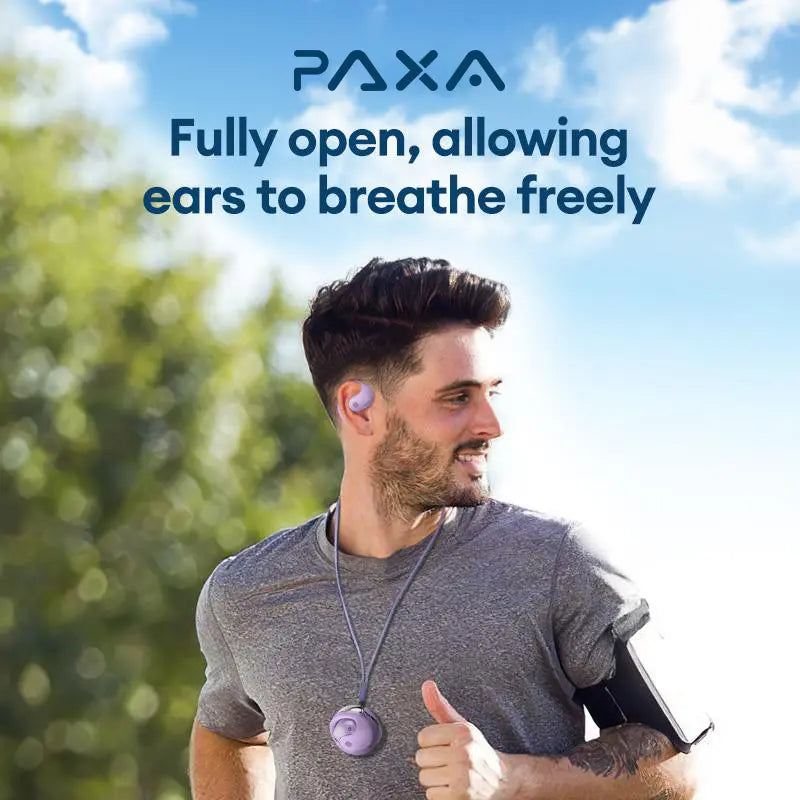 PAXA T26 Pro Wireless Earbuds,Ows Wireless Bluetooth Earbuds Luxurious Sound for Music & Phone Calls, Sport Headsets with Call Noise Canceling Mic