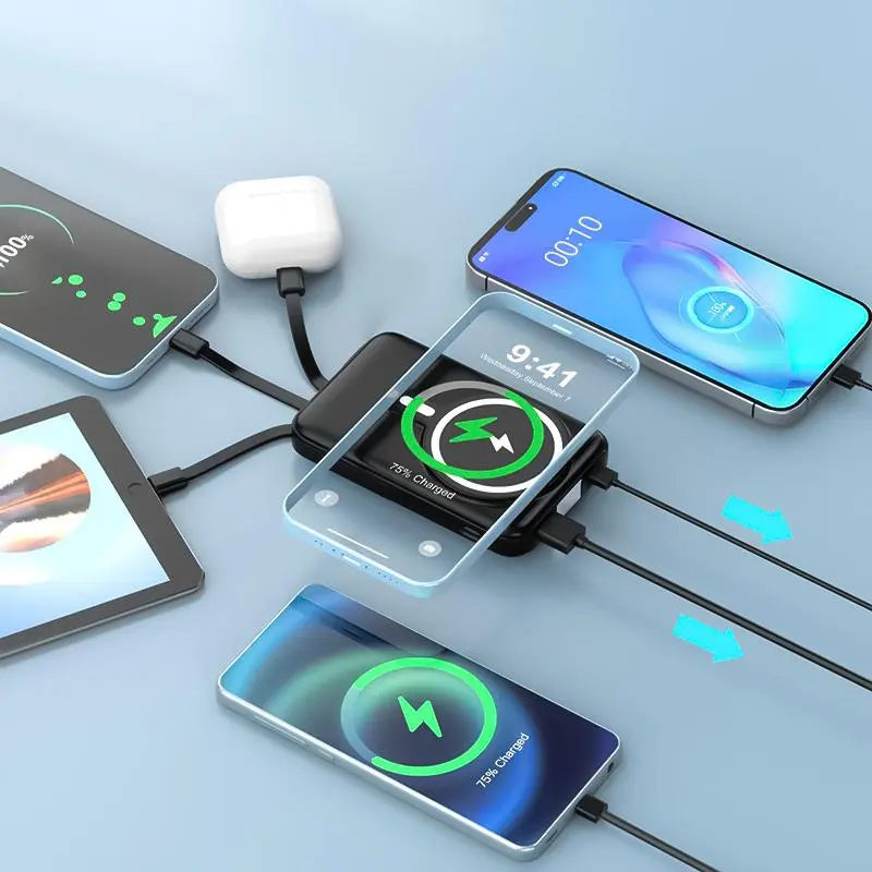 2026 New Flagship Launch Portable Charger. 22.5W Ultra-Fast Charging Power Bank. Sleek, Mini & Ultra-Portable Wireless Charger. Ideal Gift for Halloween, Christmas & Back to School Season – Perfect I Phone Charger Choice.