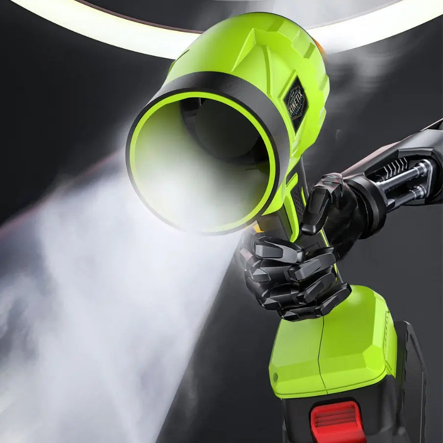 KINETIX Cordless Leaf Blower Violent Turbofan Brushless Pure Copper Motor with Battery Cordless Air Duster Handheld Powerful Dryer for Car Car Drying after Wash Snow Removal Glass Blower Electric Handheld Leaf Blower Turbo Jet Blower Snow Blower