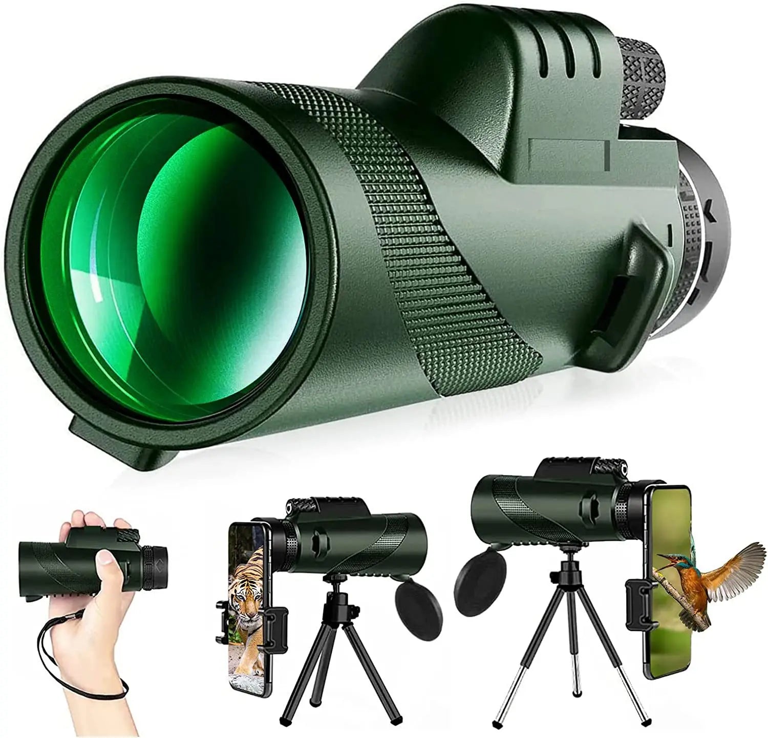 Telescópio Portátil Zoom HD (Dobrável e Compacto)