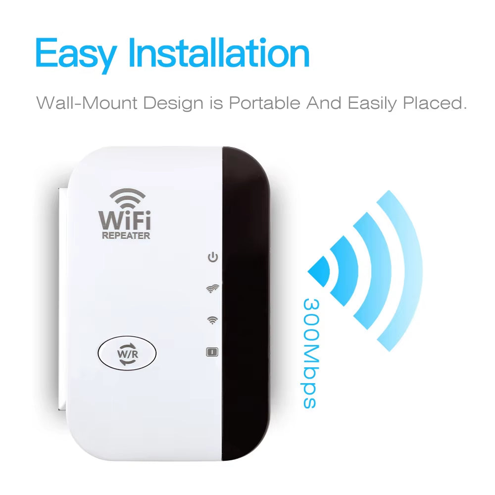 300Mbps Wireless WiFi Repeater & Extender - Boost Your Signal with 802.11N Technology